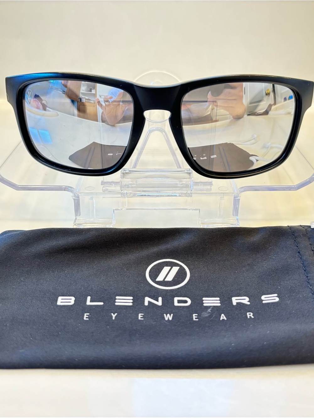 Blenders Eyewear Men’s Matte Black Square Sunglasses